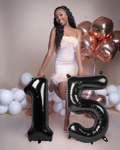 Number 1 Balloons 40 Inch for 1st 11 Birthday Celebration Party, Inflation - Image 4