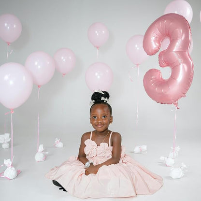 40 Inch Pink Number 9 Foil Balloon - Image 4