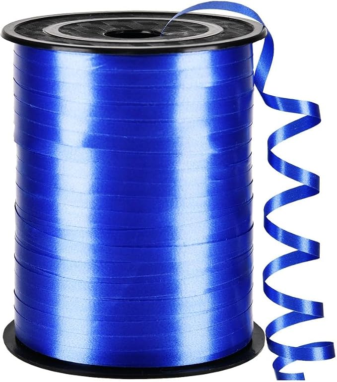 Blue PVC Curling Ribbon, 500 Yard x 3/16" by LACNNY