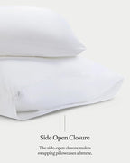 Cozy Earth Standard Pillowcases Set of 2 - Made of 100% Viscose from Bamboo, Ultra-Soft & Luxury, Woven from Naturally Breathable & Lightweight Fabric - White