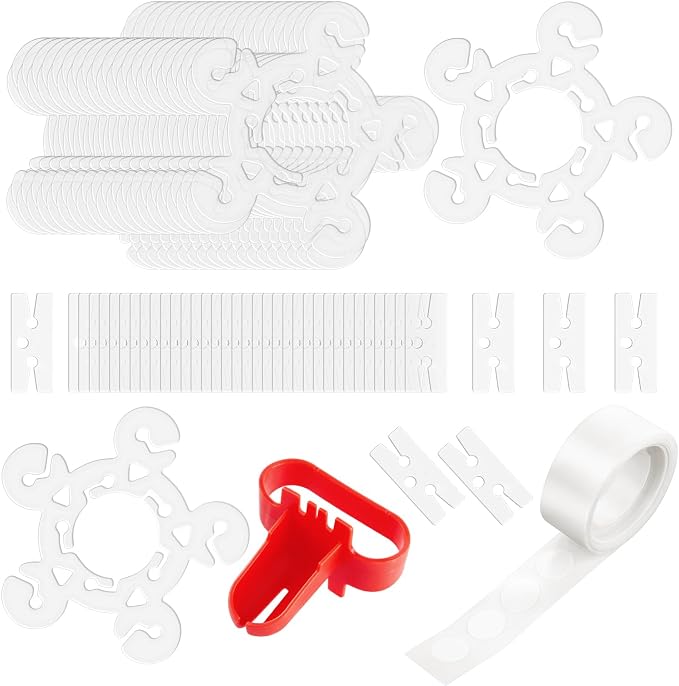 Balloon Arch Kit, 100 Glue Point Dots, 80 Flower Clips, 1 Tying Tool, Reusable by Bilkeru