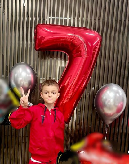 Number Balloons 40 Inch Red 6 Balloon - Image 3
