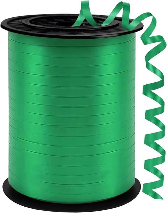Green Curling Ribbon, 500 Yards Ribbons by YCDMLJC