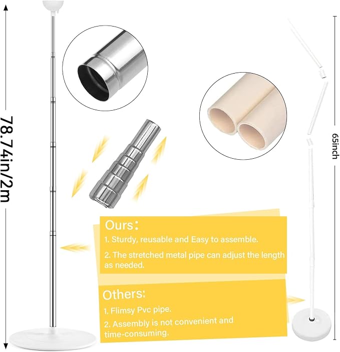 2 Sets Adjustable Balloon Column Stand Kit - Image 3