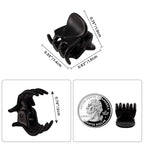 YOHAMA 36 PCS Black Mini Hair Claw Clips Great for Design Kids and Adult Hairstyles Decoration Buns, Pining Bangs Strong Grip Multifunction Clamp Clips.