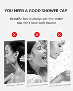 Years calm 30PCS Disposable Shower Caps, Clear Shower Caps for Travel, large Plastic Hair Caps for Women, Home Use, Hotel (30PCS large Size 20.5"