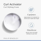 PHILIP KINGSLEY | Curl Activator | Curl Defining and Enhancing Gel | For Curly and Wavy Hair types | Natural Curl Enhancer Styling Product with Medium Hold | 3.3oz