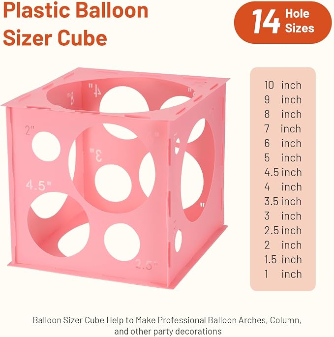 Auihiay Plastic Balloon Sizer Box Cube, BalloonTowers, BalloonColumns and - Image 2