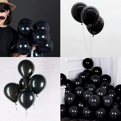 5 inch Black Party Balloons - Image 3