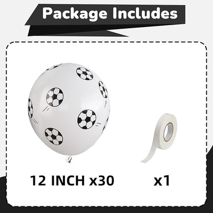 Soccer Balloons 12 Inch Soccer Ball Balloons - Image 2