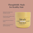 Kitsch Deep Conditioning Hair Mask – Moisturizing Hair Mask for Damaged Hair with Coconut Oil – Hydrating, Strengthening & Frizz-Reducing Hair Care Treatment for Curly, Coily & All Hair Types - 10 oz