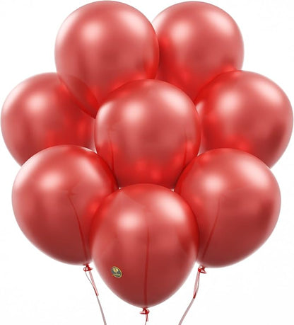 AFTERLOON® Biodegradable Natural Rubber Latex Balloons 24 pcs Pearlized Red 10 by AFTERLOON%C2%AE