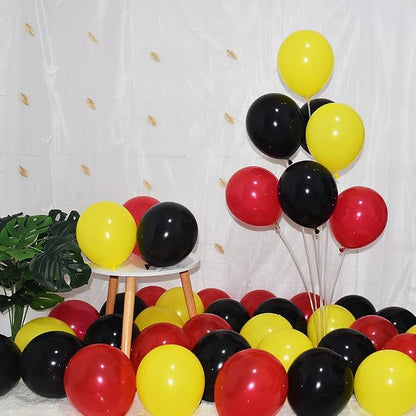 300 Pack Red Black and Yellow Balloons by BAOKUANHU
