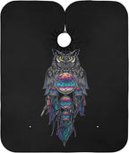 ALAZA Owl Dreamcatcher Barber Cape for Men Women, Waterproof Haircut Apron Beard Shaving Bib Hair Cutting Cloth 55 x 65 Inch