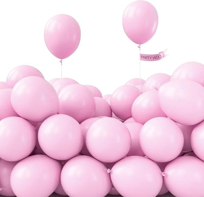 PartyWoo Baby Pink Balloons 100pcs Pastel Pale Light Pink Color | 5 Inch by PartyWoo