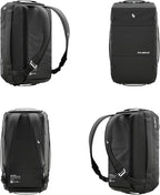Blackbriar Range Duffel 40L Ash Black 2.0 Version, Convertible Backpack with Patented Magnetic Access, Modular S-Partition, Dual Shoe Garage | Waterproof Drycoatex™ for Tactical, Travel, Gym