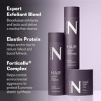 NULASTIN Vibrant Scalp Travel Kit - Hair Shampoo (2.54 Fl Oz), Conditioner (2.54 Fl Oz) & Scalp Scrub (1.7 Fl Oz) for Fine Hair - Volumizing, Color‑Safe & Vegan Hair Set (3 Count)