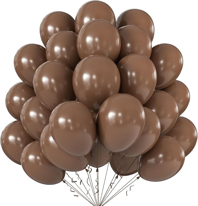 10 Inch Brown Balloons by KALOR