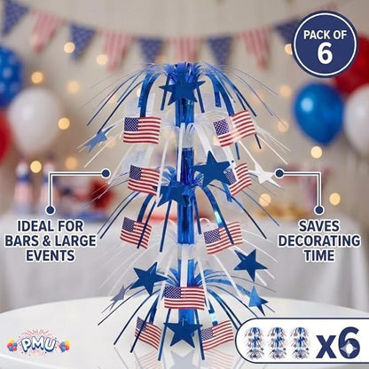 PMU 6 Pcs 21 Inch Patriotic Centerpieces - Image 3