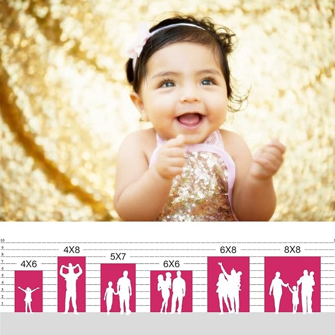Eternal Beauty Gold 3mm Sequin Backdrop 4x7 Ft - Image 9