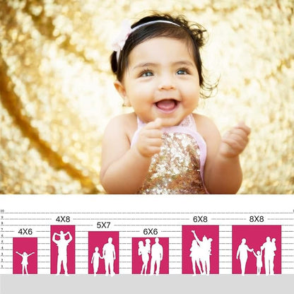 Eternal Beauty Gold 3mm Sequin Backdrop 4x7 Ft - Image 9