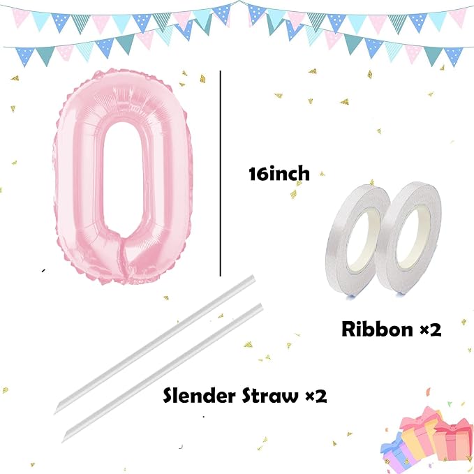 16 Inch pink Letter Balloons Mylar Foil Alphabet Letter A-Z Balloons Set - Image 3