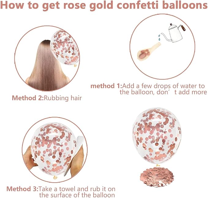 Rose Gold Balloon Stand Kit For Table 2 Set - Image 4