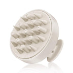 HEETA Hair Scalp Massager Brush, Updated Hair Shampoo Brush, Wet & Dry Scalp Exfoliator with Soft Silicone Bristles, Head Massager Washing Hair Care Tool for Women Men Kid, Bright Beige