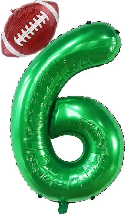 Football Balloons Birthday Large Mylar Foil Football Balloons by Unknown