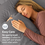 Queen Pillow Cases - 2 Pack - Super Soft Pillowcase Covers - Envelope Enclosure - Hotel Quality Pillow Protectors - Wrinkle Free, Shrink & Stain Resistant - Machine Washable - 20" x 30" (Dark Grey)