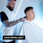 Barber Strong The Barber Cape Haircut Cover for Men, Hair Repelling and Static-Reducing Material, Water Resistant Fabric