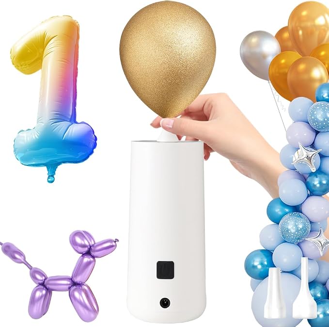 Balloon Pump Electric Air Pump for Balloons Portable Balloon Inflators Blower by 3T6B
