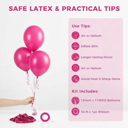 LovesTown 110PCS Latex Balloons 12inch Party Balloons Arch - Image 7