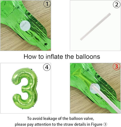 40 Inch Beige Large Number 1 Foil Balloon Set | - Image 6