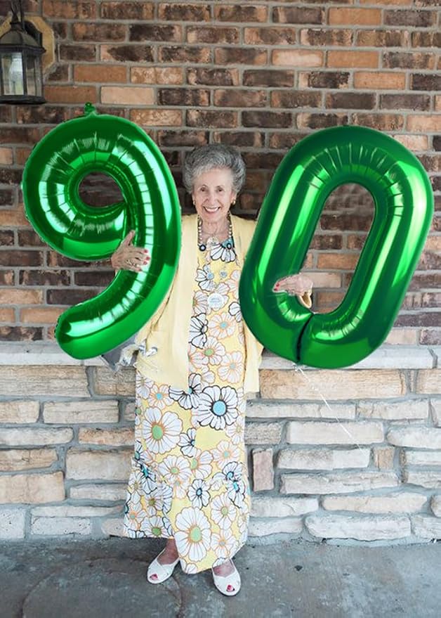 Number 9 Balloons 40 Inch for 9 19 Birthday Party Decorations, Dark Green | - Image 3
