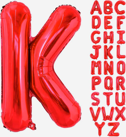 Red Letter K Balloons, K Balloon 40 Inch K Balloons Letter by BBPOOL