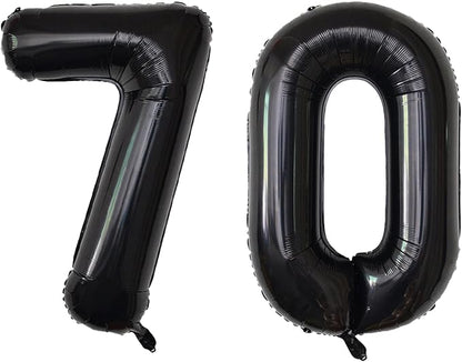 Number Balloons Black Party Balloon by United-UnicornsParty