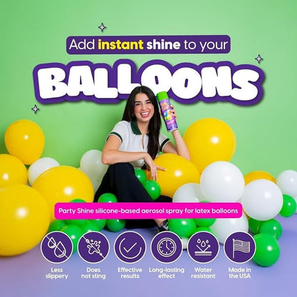 Party Shine Balloon Shine Spray, Silicone Spray - Image 2