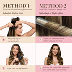 GOO GOO Clip in Hair Extensions Real Human Hair, Remy Human Hair Extensions Clip ins for Women, Natural Human Hair, 16inch 110g 7Pcs, 4/27/4 Balayage Chocolate Brown to Caramel Blonde