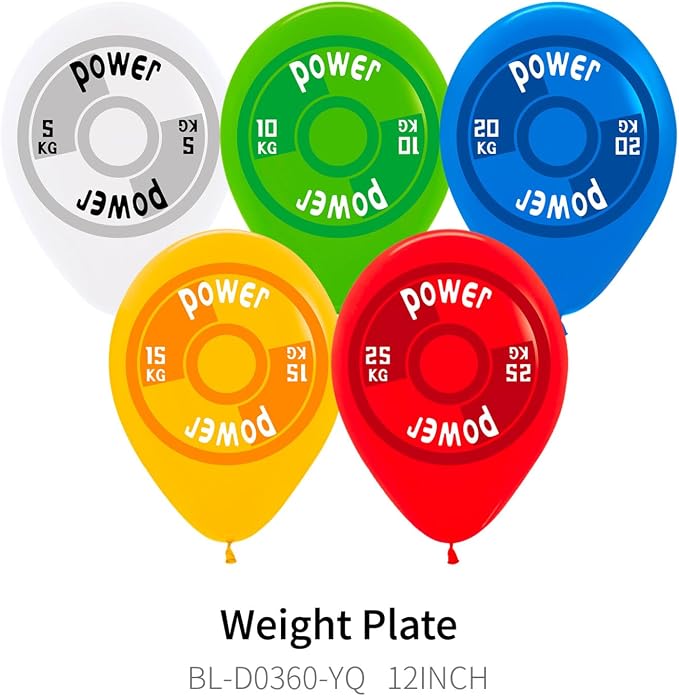40pcs Barbell Balloons Weight Plate Balloons - Image 4