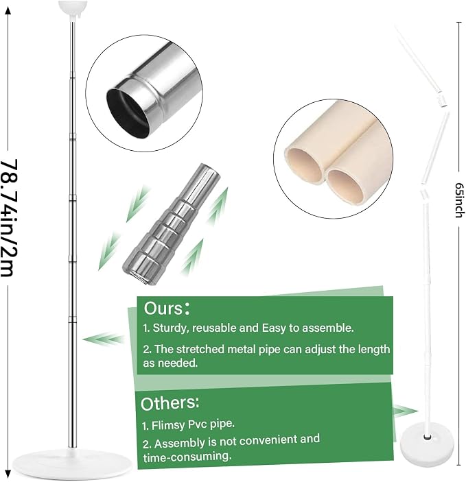 2 Sets Adjustable Balloon Column Stand Kit - Image 3