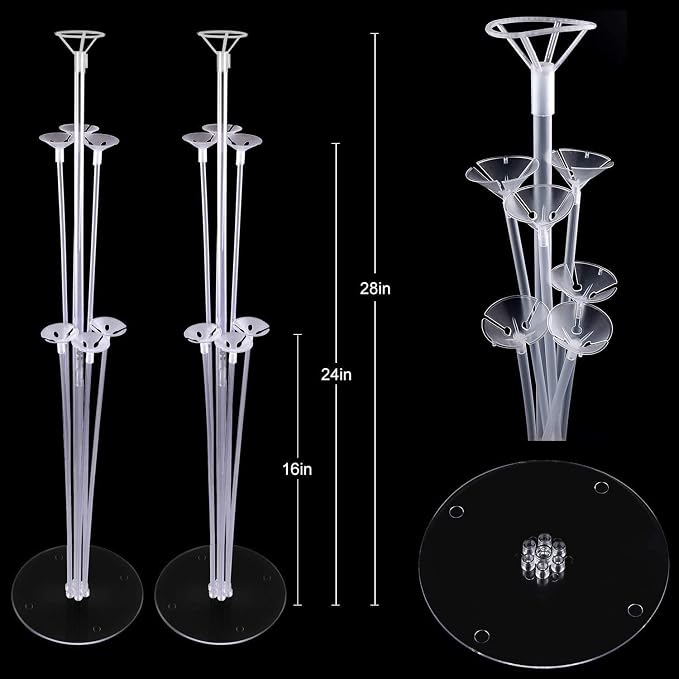 Balloon Stand Kit for Party and Wedding Decorations Celebrations 4 Sets Balloon - Image 2