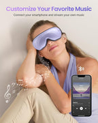 RENPHO Eyeris 2 Eye Massager with Heat, Birthday Christmas Gifts for Grandkids Mom Dad Women Men Face Massager, Heated Eye Mask for Improve Sleep