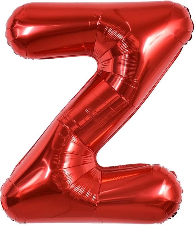 TONIFUL 40 Inch Large Bright Red Letter Balloons A-Z, Giant Jumbo Helium Foil by TONIFUL