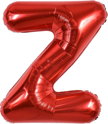TONIFUL 40 Inch Large Bright Red Letter Balloons A-Z, Giant Jumbo Helium Foil by TONIFUL