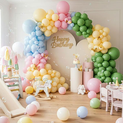 Pastel Balloon Arch Kit for Baby Shower Decorations, Birthday Party, Garden - Image 2