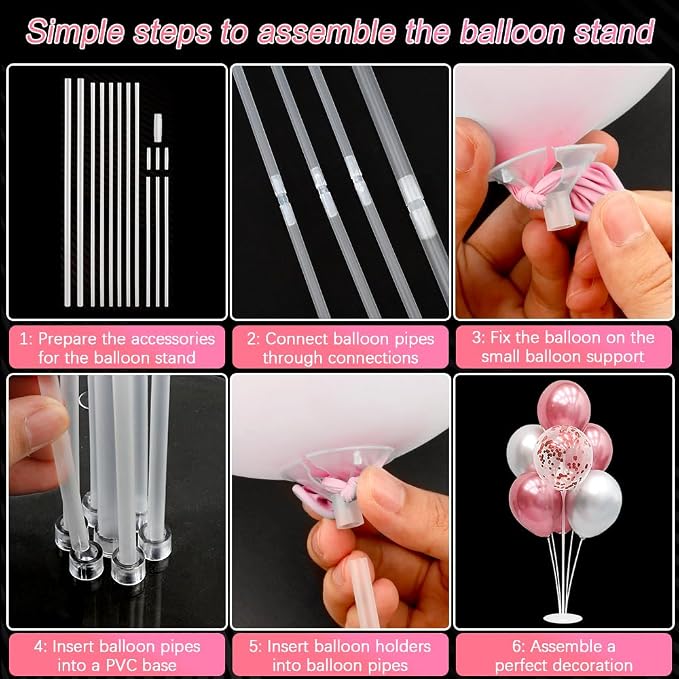 Balloon Stand kit 8 Sets 22 Pcs Balloon Stands - Image 4