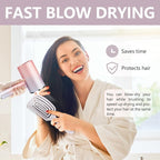Detangling Brush, Dry and Wet Vented Detangler Hair Brush for Women and Men, Professional Paddle Curved Styling Hairbrush, Beige