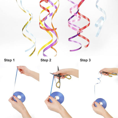 WELTOKE 27 Rolls Curling Ribbon Balloon String Roll Gift Wrapping Ribbon - Image 5