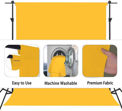 Yellow Photography Backdrop for Photoshoot, Fabric 5x7ft | Versatile Studio - Image 6